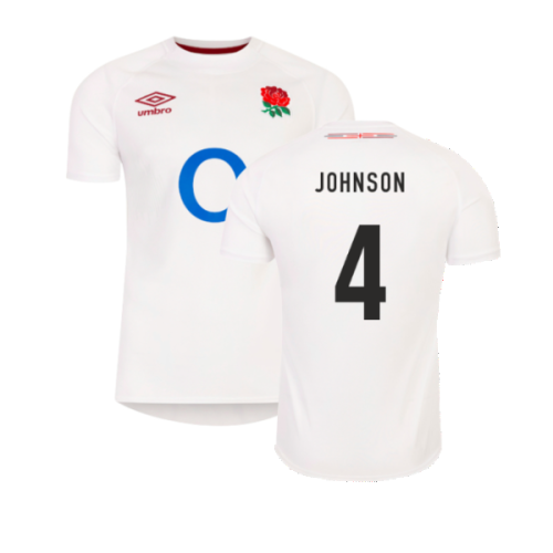 2023-2024 England Rugby Home Shirt (Johnson 4)