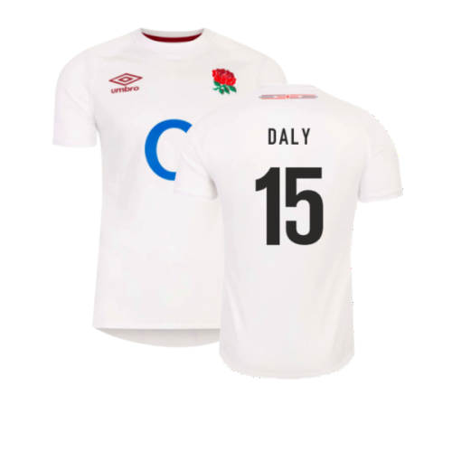 2023-2024 England Rugby Home Shirt (Kids) (Daly 15)