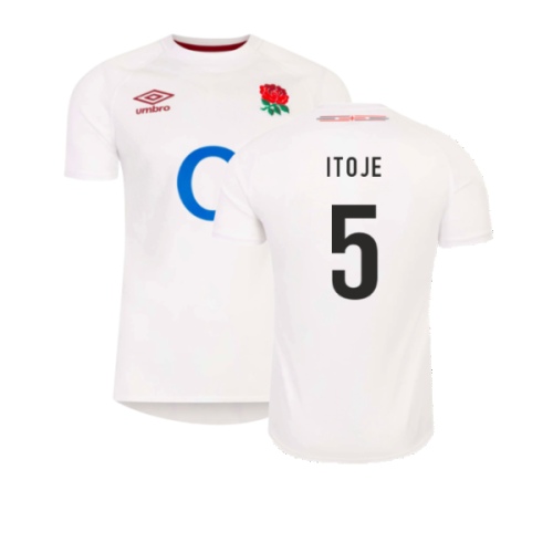 2023-2024 England Rugby Home Shirt (Kids) (Itoje 5)