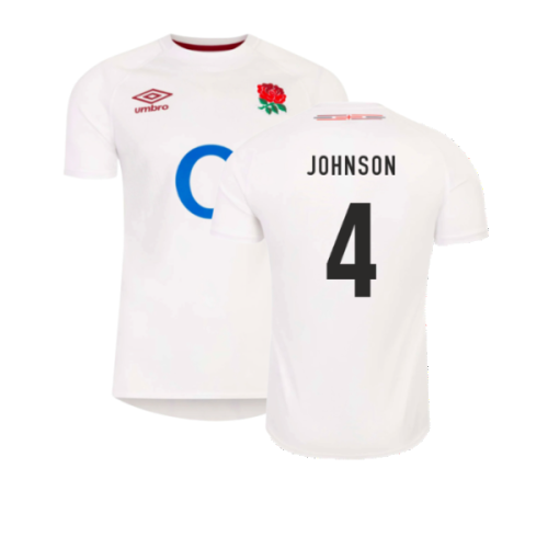 2023-2024 England Rugby Home Shirt (Kids) (Johnson 4)