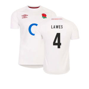 2023-2024 England Rugby Home Shirt (Kids) (Lawes 4)