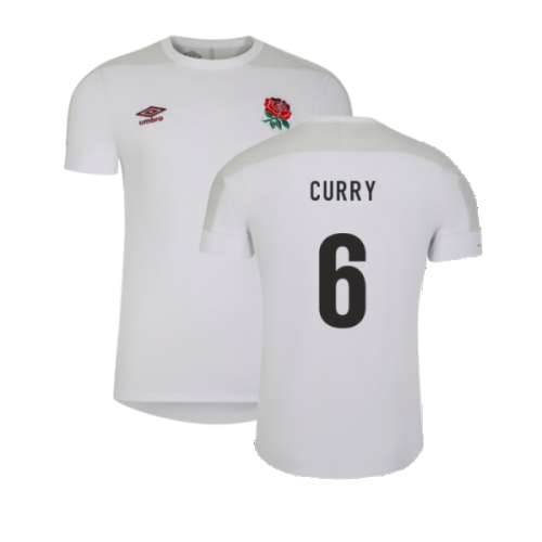 2023-2024 England Rugby Presentation Tee (White) (Curry 6)