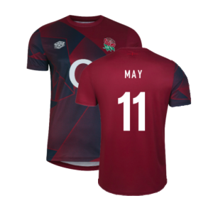 2023-2024 England Rugby Warm Up Jersey (Tibetan Red) (May 11) 2023-2024 England Rugby Warm Up Jersey (Tibetan Red) (May 11)