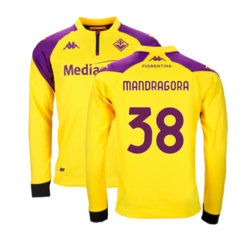 2023-2024 Fiorentina Half Zip Training Top (Yellow) (Mandragora 38)