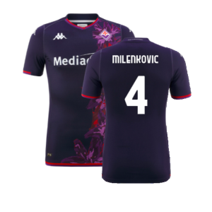 2023-2024 Fiorentina Kombat Pro Third Jersey (Milenkovic 4)