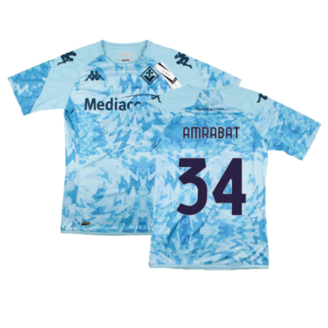 2023-2024 Fiorentina Pre-Match Shirt (Blue) (Amrabat 34)