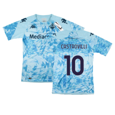 2023-2024 Fiorentina Pre-Match Shirt (Blue) (Castrovilli 10)