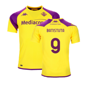 2023-2024 Fiorentina Training Shirt (Yellow) (Batistuta 9)