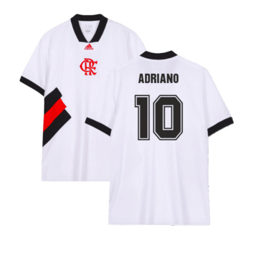 2023-2024 Flamengo Icon Jersey (White) (Adriano 10)