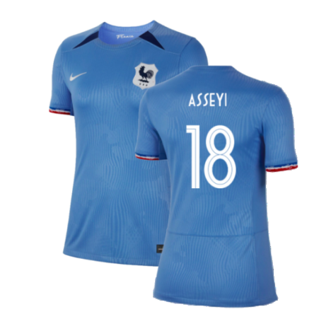 2023-2024 France WWC Home Shirt (Ladies) (Asseyi 18)