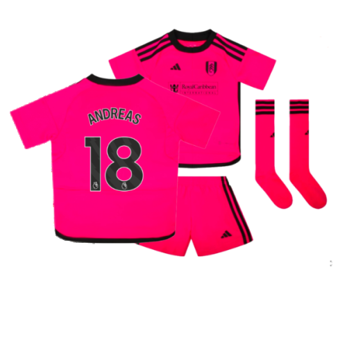 2023-2024 Fulham Away Little Boys Mini Kit (Andreas 18)