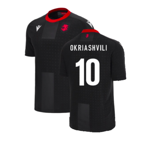 2023-2024 Georgia Away Shirt (OKRIASHVILI 10)