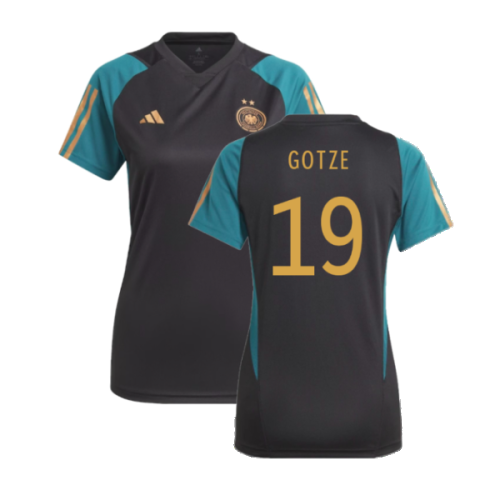 2023-2024 Germany Training Shirt (Black) - Ladies (Gotze 19)