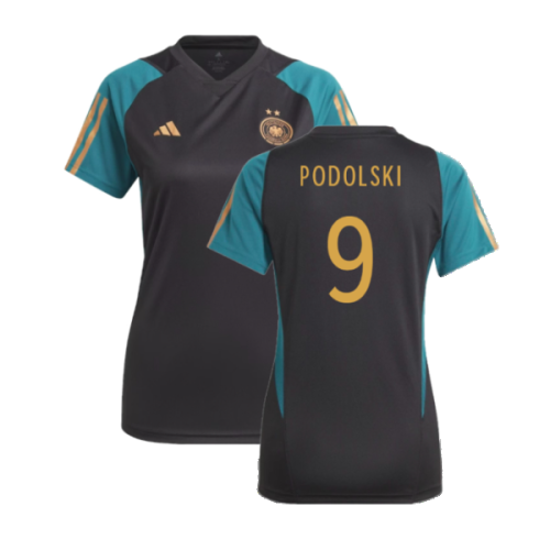 2023-2024 Germany Training Shirt (Black) - Ladies (PODOLSKI 9)