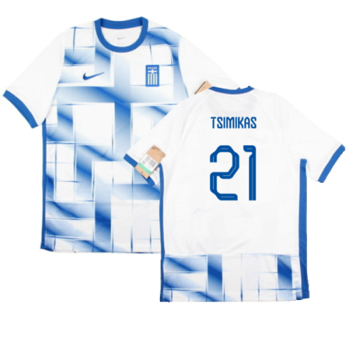 2023-2024 Greece Home Shirt (Kids) (TSIMIKAS 21)