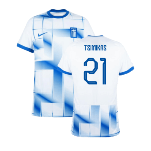 2023-2024 Greece Home Shirt (TSIMIKAS 21)