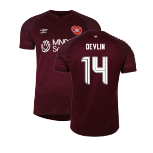 2023-2024 Hearts Home Shirt (DEVLIN 14)