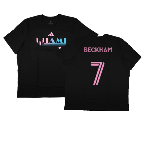 2023-2024 Inter Miami Messi Miami 10 T-Shirt (Beckham 7)