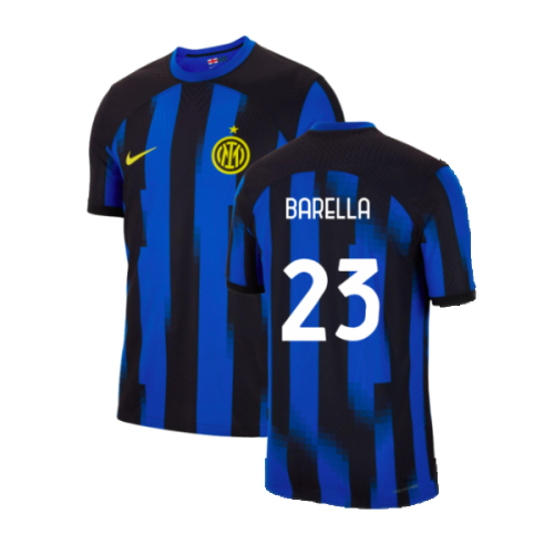 2023-2024 Inter Milan Authentic Home Shirt (Barella 23)