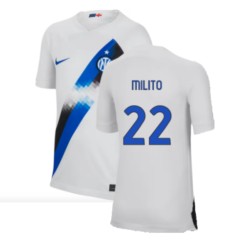 2023-2024 Inter Milan Away Shirt (Kids) (Milito 22)