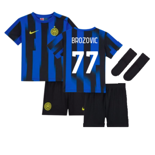 2023-2024 Inter Milan Home Baby Kit (Brozovic 77)