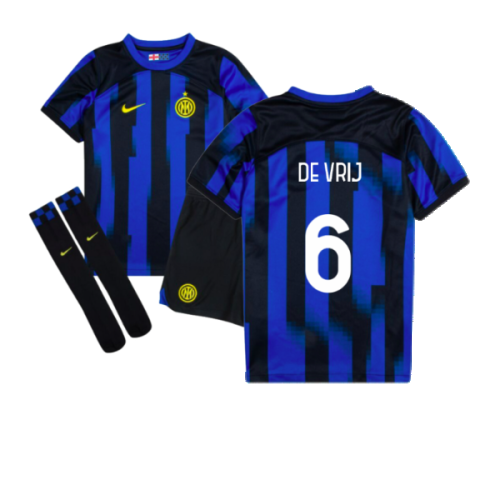 2023-2024 Inter Milan Home Mini Kit (De Vrij 6)