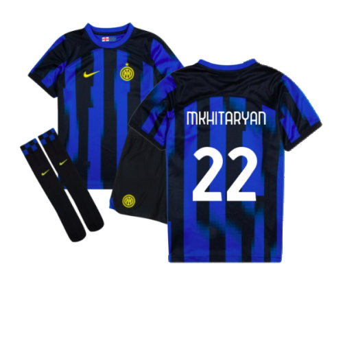 2023-2024 Inter Milan Home Mini Kit (Mkhitaryan 22)