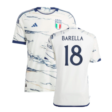 2023-2024 Italy Authentic Away Shirt (BARELLA 18)