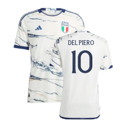 2023-2024 Italy Authentic Away Shirt (DEL PIERO 10)