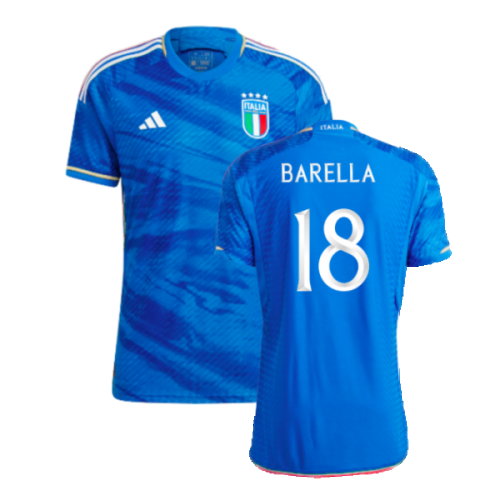 2023-2024 Italy Authentic Home Shirt (BARELLA 18)