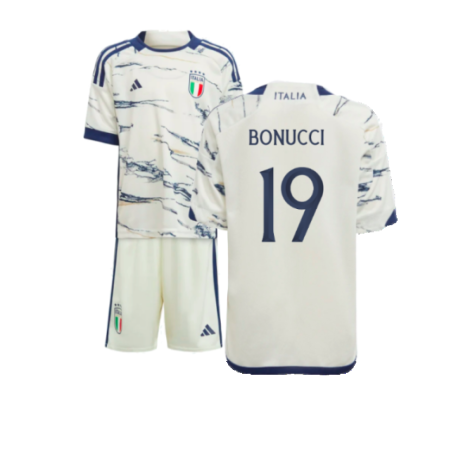 2023-2024 Italy Away Mini Kit (BONUCCI 19)