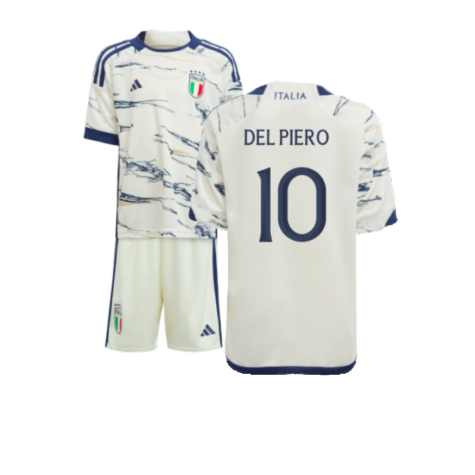 2023-2024 Italy Away Mini Kit (DEL PIERO 10)