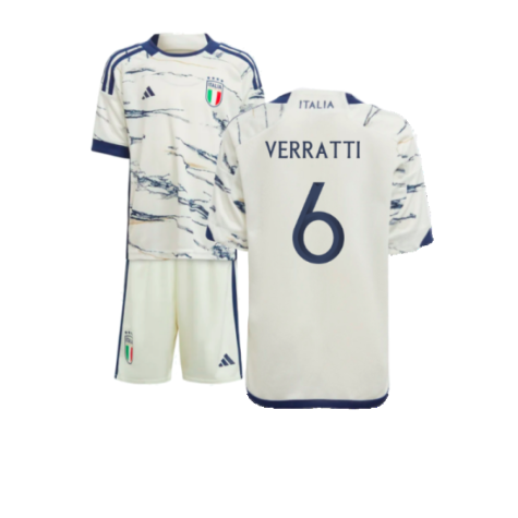 2023-2024 Italy Away Mini Kit (VERRATTI 6)