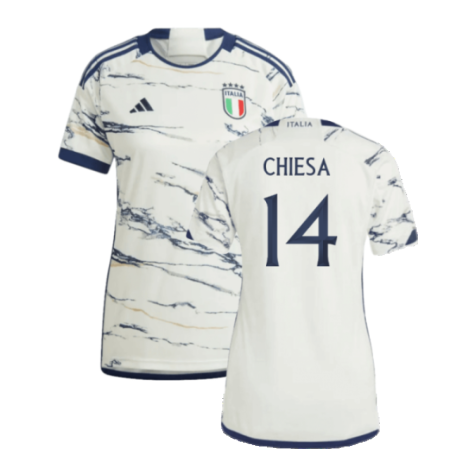 2023-2024 Italy Away Shirt (Ladies) (CHIESA 14)