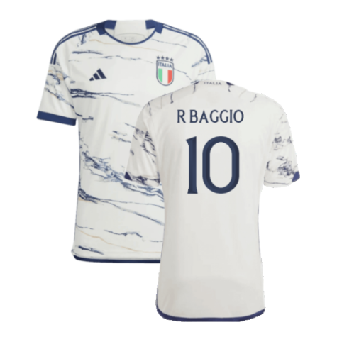 2023-2024 Italy Away Shirt (R BAGGIO 10)