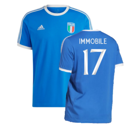 2023-2024 Italy DNA 3S Tee (Blue) (IMMOBILE 17)