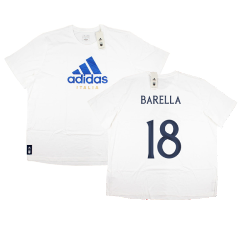 2023-2024 Italy DNA Graphic Tee (White) (BARELLA 18)