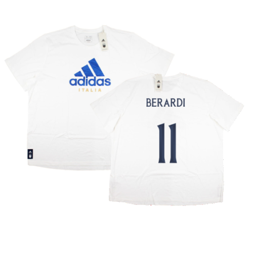 2023-2024 Italy DNA Graphic Tee (White) (BERARDI 11)