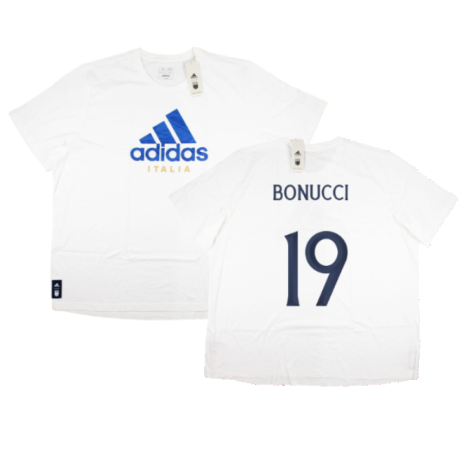 2023-2024 Italy DNA Graphic Tee (White) (BONUCCI 19)