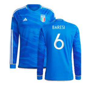 2023-2024 Italy Home Long Sleeve Shirt (BARESI 6)