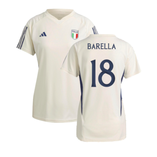 2023-2024 Italy Training Jersey (Cream White) - Ladies (BARELLA 18)