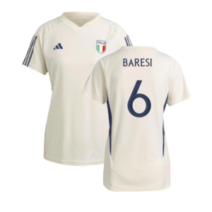 2023-2024 Italy Training Jersey (Cream White) - Ladies (BARESI 6)