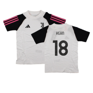 2023-2024 Juventus Cotton Tee (White) - Kids (KEAN 18)