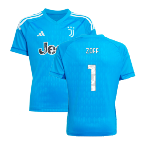 2023-2024 Juventus Home Goalkeeper Shirt (Blue) - Kids (Zoff 1)