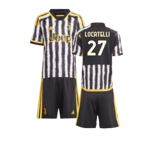 2023-2024 Juventus Home Mini Kit (LOCATELLI 27)