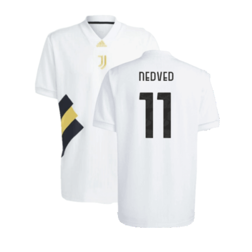 2023-2024 Juventus Icon Jersey (White) (NEDVED 11)