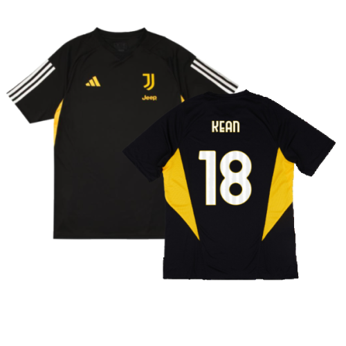 2023-2024 Juventus Training Shirt (Black) (KEAN 18)