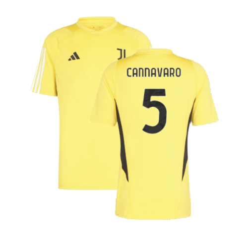 2023-2024 Juventus Training Shirt (Bold Gold) (CANNAVARO 5)