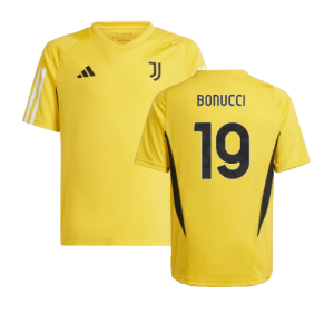 2023-2024 Juventus Training Shirt (Bold Gold) - Kids (BONUCCI 19)