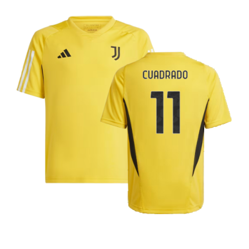 2023-2024 Juventus Training Shirt (Bold Gold) - Kids (CUADRADO 11)